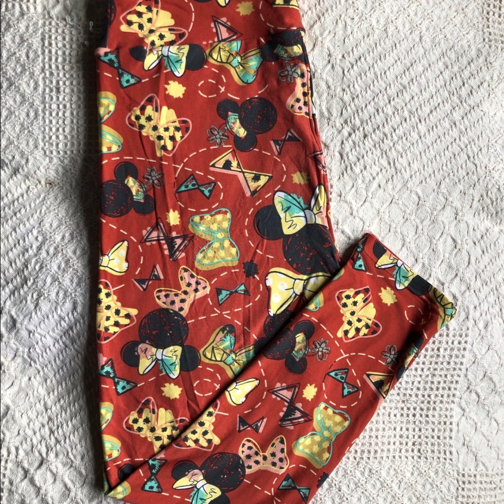 LuLaRoe Minnie Bow Disney Leggings